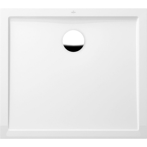 Villeroy & Boch Futurion Flat douchebak quaryl rechthoekig - 100x80x2.5cm - White Alpine (glans wit) 0930384