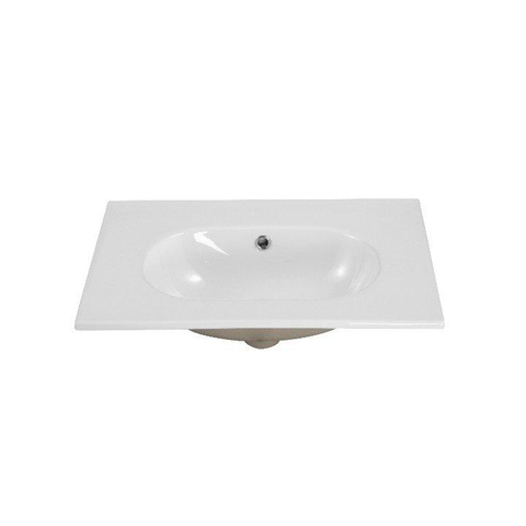 Saniclass Chaci Lavabo - 60x46x14cm - sans trous de robinet - céramique - blanc SW1234847