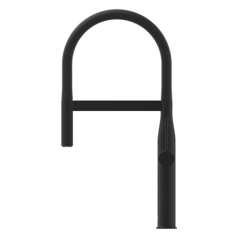 Grohe Essence New 1-gats Keukenkraan - professionele uittrekbare handdouche - 2 straalsoorten - voorsprong 24cm - phantom black (zwart) SW901439
