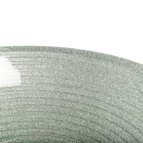 Saniclass Mela Vasque à poser 30x10.5cm rond verre durci gris blanc SW213535