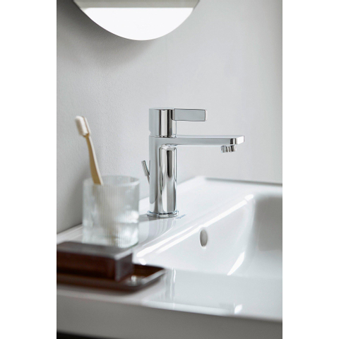 Duravit D-neo Wastafel - met kraangat - met overloop - 80x48x16.5cm - wit SW640432