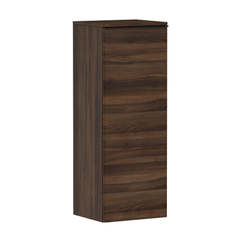 Hansgrohe Xelu Q Armoire mi-haute - 106.5x40x35cm - 1 porte - poignée noir mat - fermeture douce - charnière à droite - dark walnut SW995223