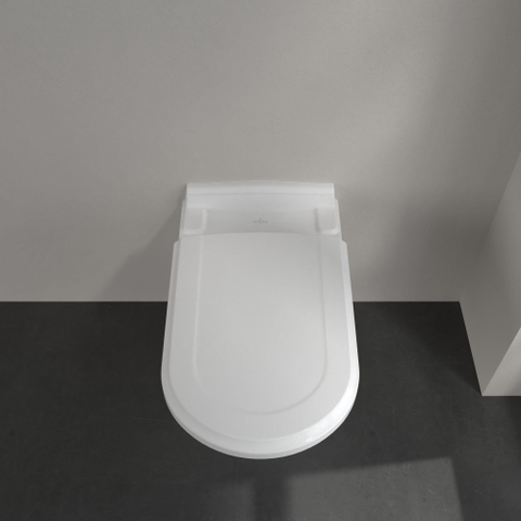 Villeroy & Boch Hommage wandcloset - 60cm - met spoelrand - diepspoel CeramicPlus - White Alpine (glans wit) GA38157