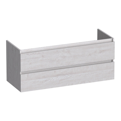 BRAUER Joy Wavy meuble sous-lavabo 120 2 tiroirs softclose - sans poignées - 2 découpes pour siphon - Forest Seashell SW1201381