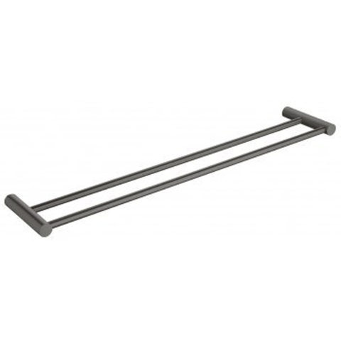 Wiesbaden Ida dubbele handdoekrek 60cm Gunmetal OUTLETSTORE STORE39855