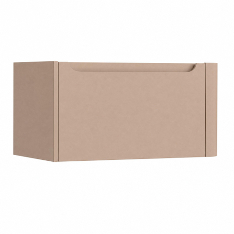 H&R Badmeubelen Juice Wastafelonderkast - 80x45x40cm - rechterhoek afgerond - 1 lade - geïntegreerde greep - peach SW1259596
