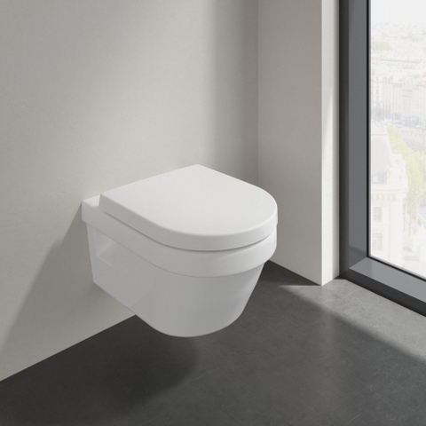 Villeroy & Boch Architectura Omnia Architecturacombi pack - met wandcloset - diepspoel DirectFlush - met zitting - met softclose - White Alpine (glans wit) 0124871