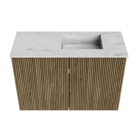 Mondiaz JOYA-DLUX 60cm toiletmeubel - kleur Dusk - Wastafel FAYE positie Rechts Zonder kraangat kleur Opalo. SW1423293