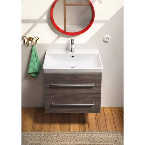 Villeroy & Boch Avento meubelwastafel - 65x47cm - 1 kraangat - met overloop - White Alpine (glans wit) SW59867
