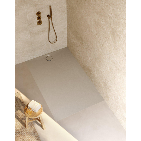Riho Nuvia Receveur de douche - 160x100cm - antibactérien - purite - gris galet SW1585162