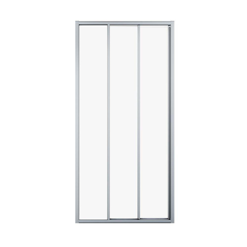 Sealskin Hooked porte de douche - 85x200cm - porte coulissante - 3 éléments - argent brillant SW916284