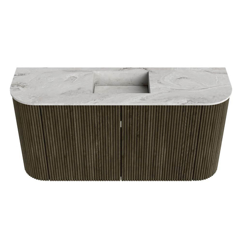 Mondiaz JOYA-DLUX 83.2cm toiletmeubel - ronding links en rechts kleur Shadow - Wastafel FAYE positie Midden Zonder kraangat kleur Glace. SW1422831