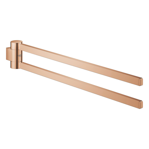 Grohe Selection Handdoekhouder - 40cm - dubbel - draaibaar - warm sunset (koper) SW500018