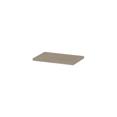 INK Topdeck Wastafelblad - 70x45x3.5cm - tbv onderkast - MFC - Ivoor eiken SW798516