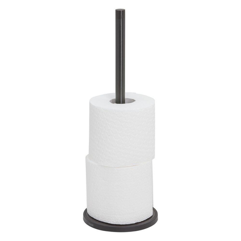 Tiger Tune Porte-rouleaux papier toilette de réserve à poser Métal brossé noir / Noir SW296117