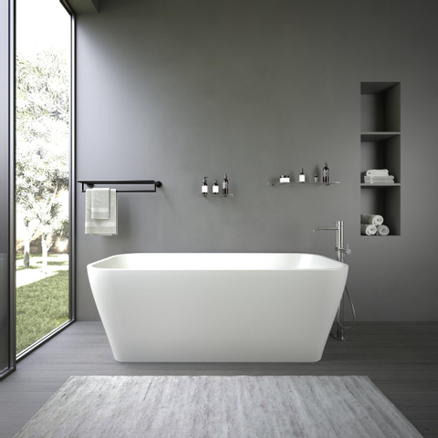 Ideavit Delia vrijstaand bad 170x80 acryl wit mat SW411971