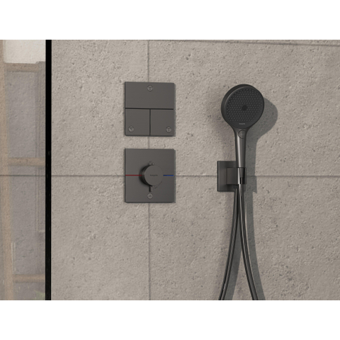 Hansgrohe ShowerSelect Comfort E Thermostaat - inbouw - 1 functie - extra uitgang - zwart chroom SW918008