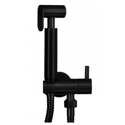 Wiesbaden RVS-304 matzwarte bidet-handdoucheset rond - licht beschadigd - OUTLET UDEN STORE37655