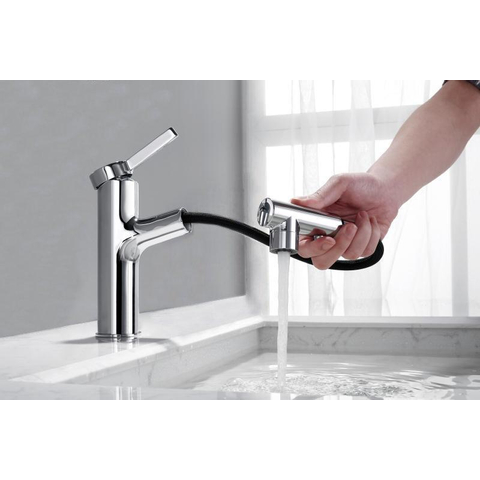 Best Design Asproli robinet de lavabo avec bec extractible chrome SW279869