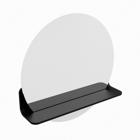 Mondiaz SPOT miroir – Ø 50 cm – avec tablette – Urban (noir) SW1235475
