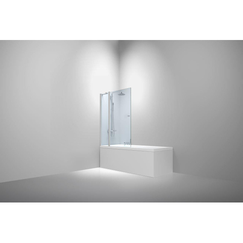 Van Rijn Products ST02 Badwand incl glasbehandeling 120x150cm chroom SW405516