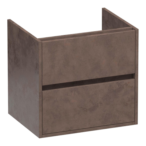 BRAUER Adore meuble sous-lavabo - 60x46x55cm - 2 tiroirs à fermeture en douceur - sans poignées - 1 découpe pour siphon - Erosion SW1198337