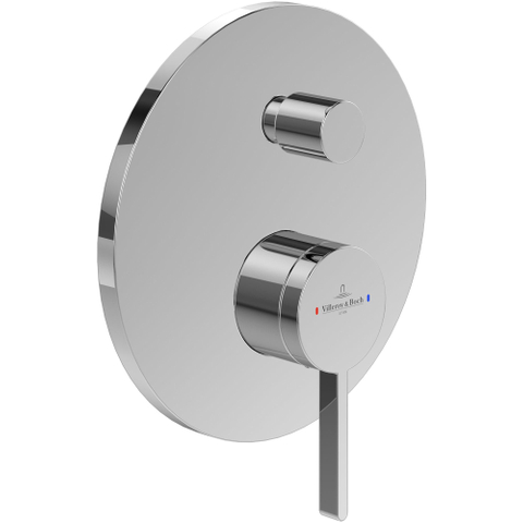 Villeroy & Boch Dawn 1 greeps inbouwkraan - met omstel - hoogglans chroom SW974247