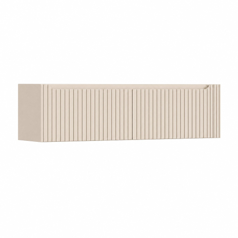 H&R Badmeubelen Juice Wastafelonderkast - 160x45x40cm - rechterhoek afgerond - 2 lades - geïntegreerde greep - Merino SW1490680