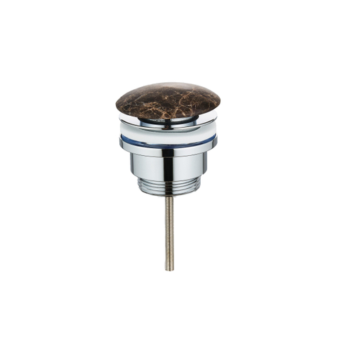 Saniclass Noche Afvoerplug - klikwaste - natuursteen - dark emperador SW1474832