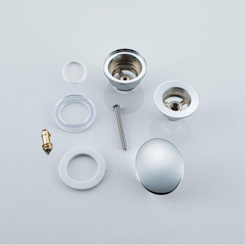 FugaFlow Efficiente Bouchon de vidange à clapet - vidange clic - chrome SW1469058