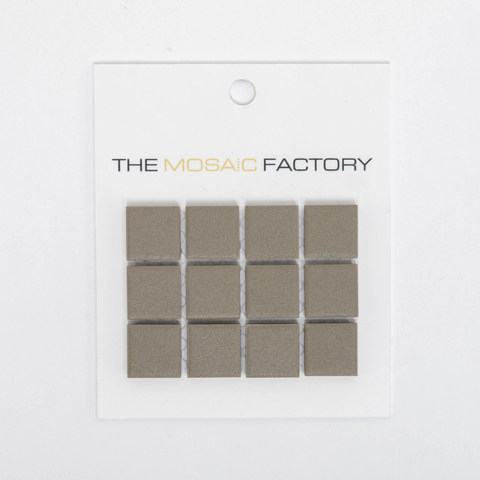 ÉCHANTILLON The Mosaic Factory London carreau mosaïque 2.5x2.3x0.6cm pour sol pour intérieur et extérieur carré Céramique Gris Foncé SW862059