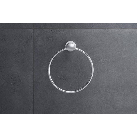 Duravit Starck T Handdoekring - diameter 21cm - hoogglans chroom SW297088