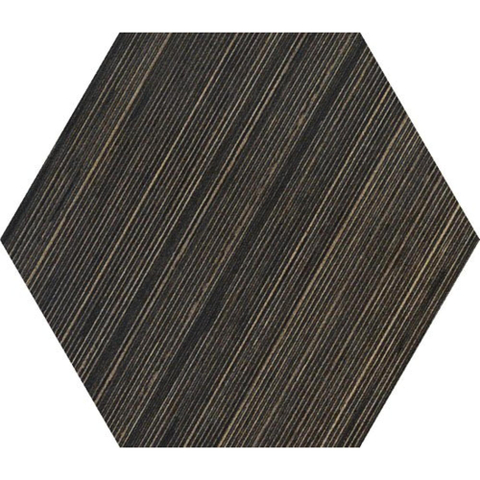 Ceralto Patterna Decor Carrelage de sol et mural hexagone 24x28cm 10mm R10 grès cérame Wenge SW497265
