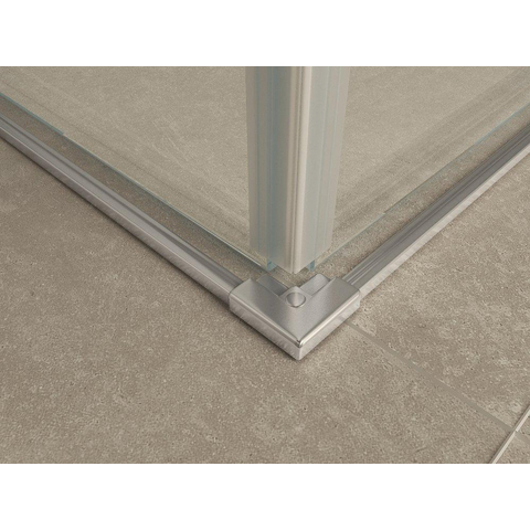Wiesbaden Entra Hoekinstap cabine - met 2 schuifdeuren - 90x90x200cm - 8mm - nano helder glas - chroom SW295936