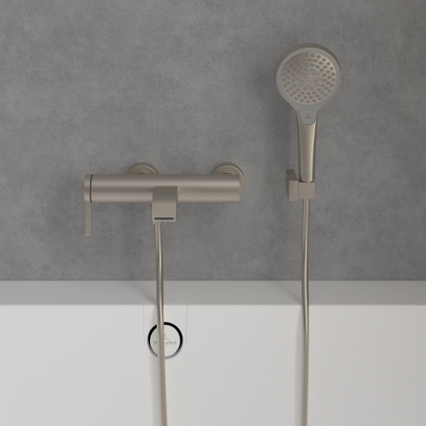 Villeroy & Boch Dawn 1 greeps badkraan - Brushed Nickel (rvs) SW974078