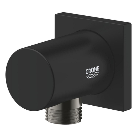 GROHE Rainshower wandaansluitbocht - vierkant - mat zwart SW1477544