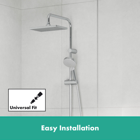 Hansgrohe Vernis Blend Showerpipe - 200 - 1jet - met bad - thermostaat - hoogglans chroom SW651723
