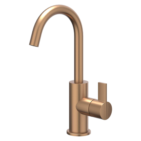IVY Pact Mitigeur de lavabo - à poser - bec pivotant - coldstart - Cuivre brossé mat PVD SW1030814