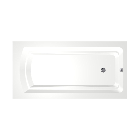 Xenz Bodysize Baignoire îlot - 180x90x48 - bonde en bout - acrylique - blanc SW103420