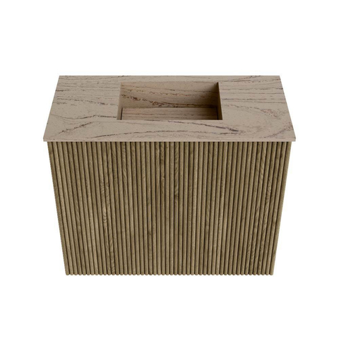 Mondiaz JOYA-DLUX 50cm toiletmeubel - kleur Dusk - Wastafel FAYE positie Midden Zonder kraangat kleur Arena. SW1425730