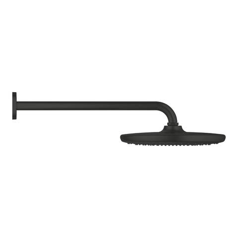 Grohe Tempesta 250 Hoofddouche - 25cm - 1 straalsoort - wandarm 38cm - matte black (mat zwart) SW1077380