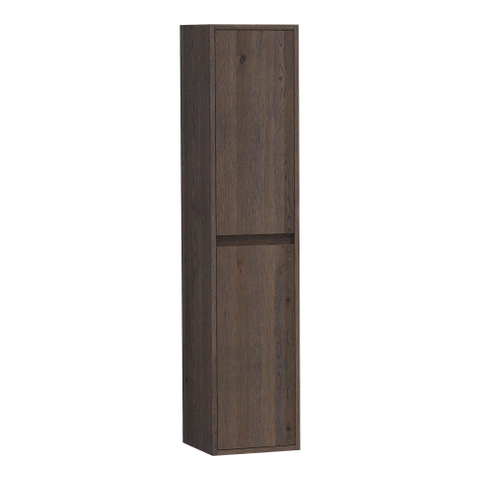 Saniclass Nexxt 160 Badkamerkast - 160x35x35cm - 2 links/rechtsdraaiende deuren - hout - black oak SW223432