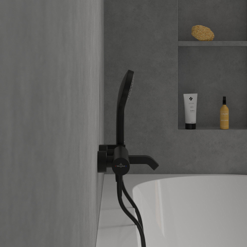 Villeroy & Boch Dawn 1 greeps badkraan - mat zwart SW974075