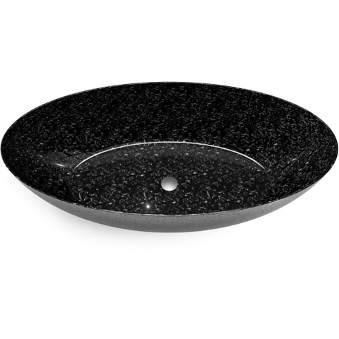 Mondiaz FLOAT CARBON FIBRE baignoire îlot - 170x80cm - flocons de fibre de carbone SW1080003