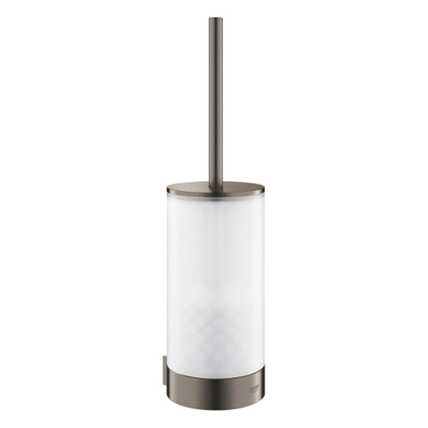 Grohe Selection Toiletborstelhouder - wandmontage - rond - open - brushed hard graphite (antraciet) SW444378