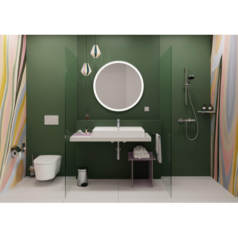 Hansgrohe Ecostat element Douche - thermostaat - opbouw - chroom SW1186257