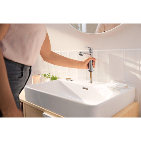 Hansgrohe Rebris s Eengreeps wastafelmengkraan - 110 - coolstart - zonder afvoer - hoogglans chroom SW796370