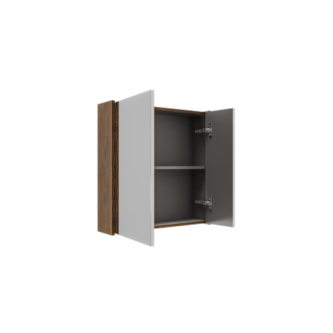 Saniclass Holz Pure armoire de toilette – 60 x 63 x 16 cm – Noyer pur SW1448800