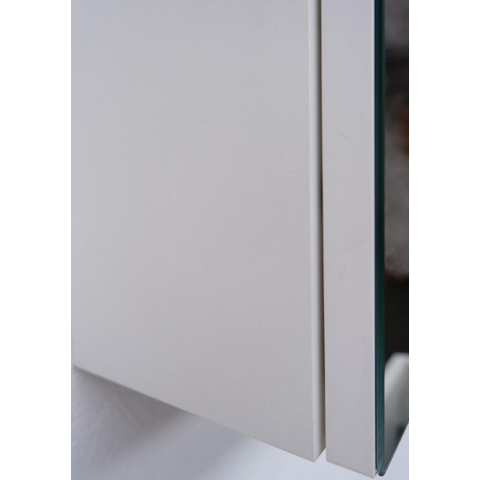 Nemo Go Ensemble de meuble - 120x65x45.5cm - 2 tiroirs - sans poignée - 2 vasque Blanc mat - 2 trous de robinet - avec armoire toilette - MDF standard white SW911668