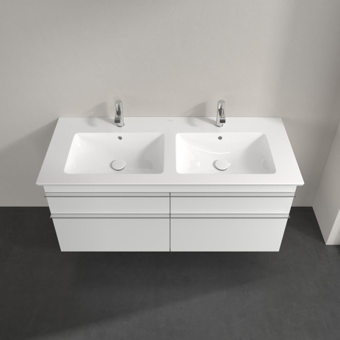 Villeroy & Boch venticello wastafelonderkast - 125.3x59cm 4x lade - mat wit GA43717